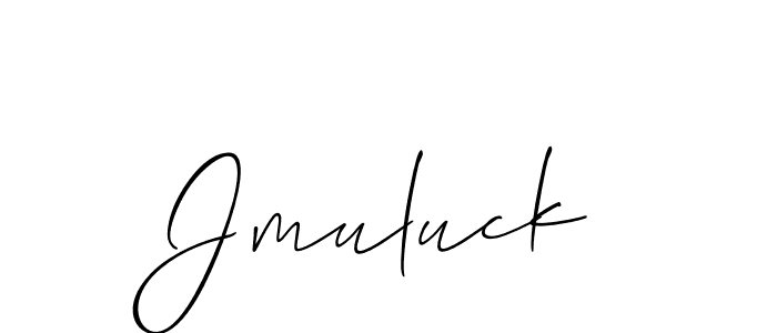 How to make Jmuluck name signature. Use Allison_Script style for creating short signs online. This is the latest handwritten sign. Jmuluck signature style 2 images and pictures png