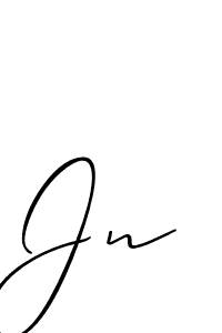 Also You can easily find your signature by using the search form. We will create Jn name handwritten signature images for you free of cost using Allison_Script sign style. Jn signature style 2 images and pictures png