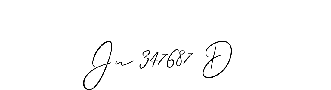 Design your own signature with our free online signature maker. With this signature software, you can create a handwritten (Allison_Script) signature for name Jn 347687 D. Jn 347687 D signature style 2 images and pictures png