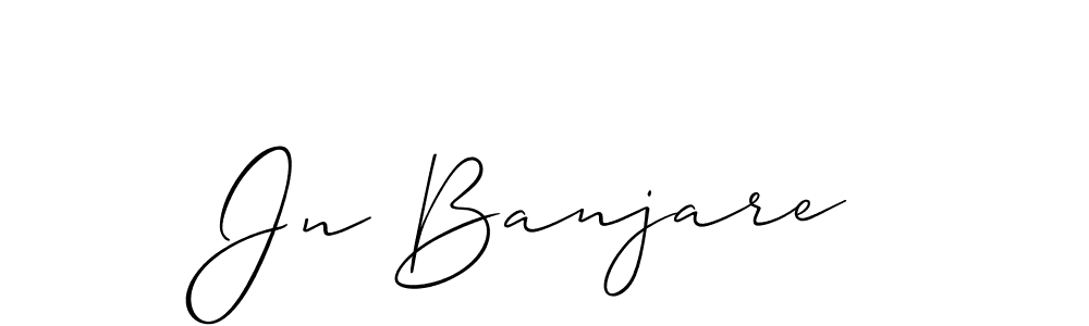 Make a beautiful signature design for name Jn Banjare. With this signature (Allison_Script) style, you can create a handwritten signature for free. Jn Banjare signature style 2 images and pictures png