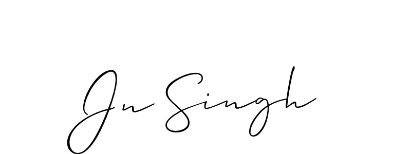 Design your own signature with our free online signature maker. With this signature software, you can create a handwritten (Allison_Script) signature for name Jn Singh. Jn Singh signature style 2 images and pictures png