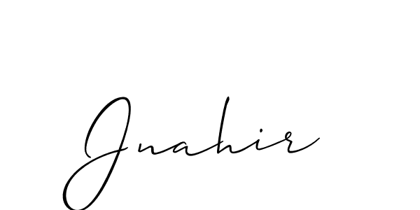 How to Draw Jnahir signature style? Allison_Script is a latest design signature styles for name Jnahir. Jnahir signature style 2 images and pictures png