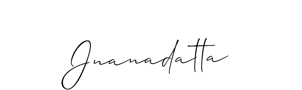 Best and Professional Signature Style for Jnanadatta. Allison_Script Best Signature Style Collection. Jnanadatta signature style 2 images and pictures png