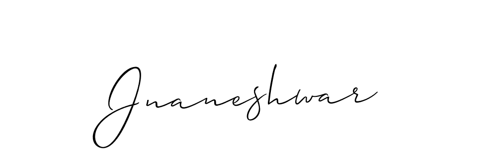 Use a signature maker to create a handwritten signature online. With this signature software, you can design (Allison_Script) your own signature for name Jnaneshwar. Jnaneshwar signature style 2 images and pictures png