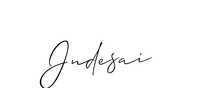 Also You can easily find your signature by using the search form. We will create Jndesai name handwritten signature images for you free of cost using Allison_Script sign style. Jndesai signature style 2 images and pictures png