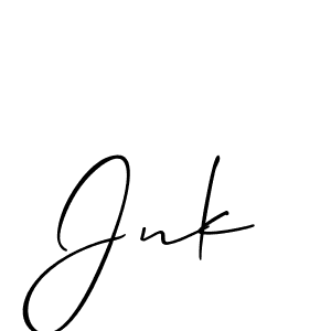 Also You can easily find your signature by using the search form. We will create Jnk name handwritten signature images for you free of cost using Allison_Script sign style. Jnk signature style 2 images and pictures png