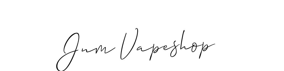 This is the best signature style for the Jnm Vapeshop name. Also you like these signature font (Allison_Script). Mix name signature. Jnm Vapeshop signature style 2 images and pictures png