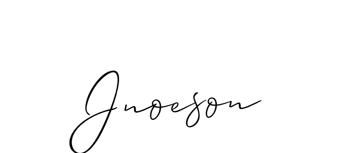 How to make Jnoeson signature? Allison_Script is a professional autograph style. Create handwritten signature for Jnoeson name. Jnoeson signature style 2 images and pictures png