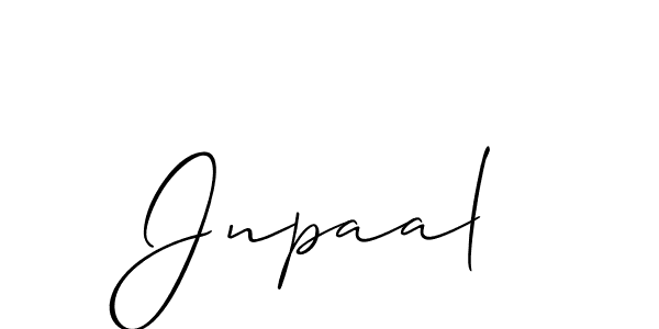 The best way (Allison_Script) to make a short signature is to pick only two or three words in your name. The name Jnpaal include a total of six letters. For converting this name. Jnpaal signature style 2 images and pictures png