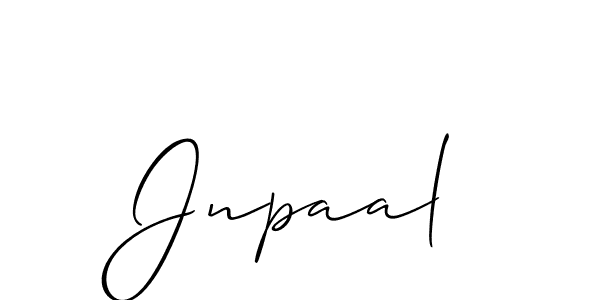 The best way (Allison_Script) to make a short signature is to pick only two or three words in your name. The name Jnpaal include a total of six letters. For converting this name. Jnpaal signature style 2 images and pictures png