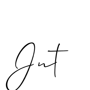 Create a beautiful signature design for name Jnt. With this signature (Allison_Script) fonts, you can make a handwritten signature for free. Jnt signature style 2 images and pictures png