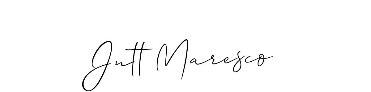 Also You can easily find your signature by using the search form. We will create Jntt Maresco name handwritten signature images for you free of cost using Allison_Script sign style. Jntt Maresco signature style 2 images and pictures png