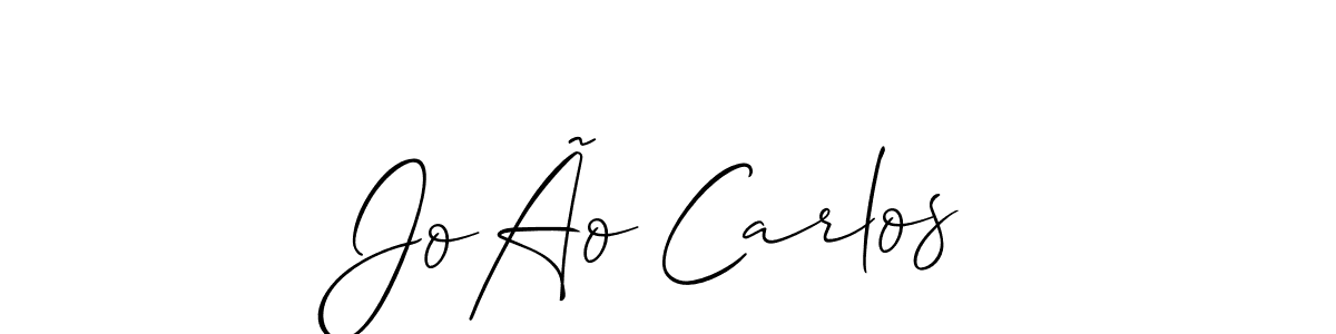 It looks lik you need a new signature style for name JoÃo Carlos. Design unique handwritten (Allison_Script) signature with our free signature maker in just a few clicks. JoÃo Carlos signature style 2 images and pictures png