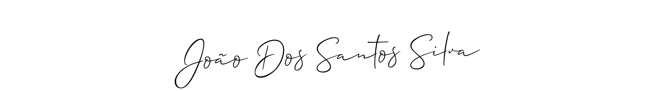 Use a signature maker to create a handwritten signature online. With this signature software, you can design (Allison_Script) your own signature for name João Dos Santos Silva. João Dos Santos Silva signature style 2 images and pictures png