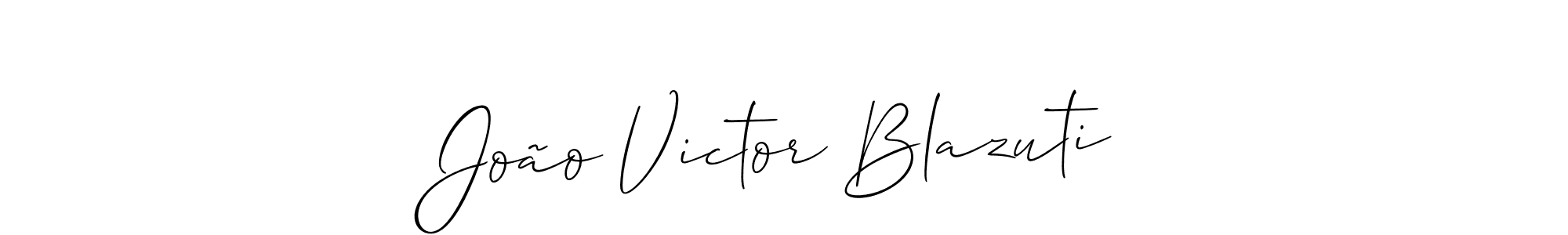 How to Draw João Victor Blazuti signature style? Allison_Script is a latest design signature styles for name João Victor Blazuti. João Victor Blazuti signature style 2 images and pictures png