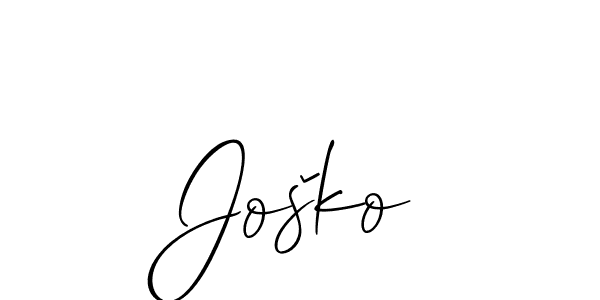 Best and Professional Signature Style for Joško. Allison_Script Best Signature Style Collection. Joško signature style 2 images and pictures png
