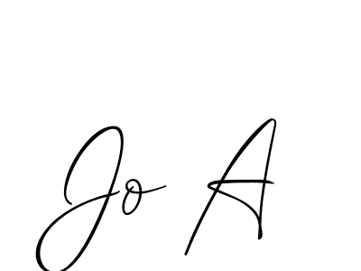 Here are the top 10 professional signature styles for the name Jo A. These are the best autograph styles you can use for your name. Jo A signature style 2 images and pictures png