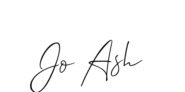 How to make Jo Ash signature? Allison_Script is a professional autograph style. Create handwritten signature for Jo Ash name. Jo Ash signature style 2 images and pictures png