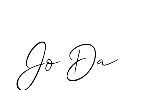 Also we have Jo Da name is the best signature style. Create professional handwritten signature collection using Allison_Script autograph style. Jo Da signature style 2 images and pictures png