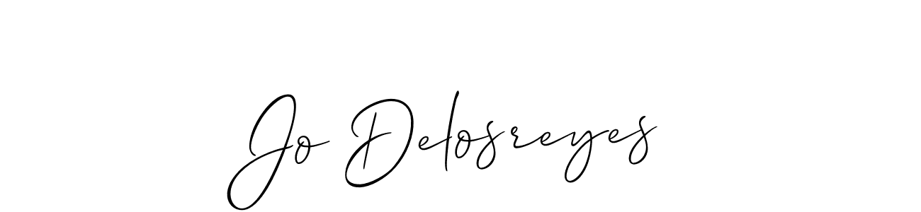 Make a beautiful signature design for name Jo Delosreyes. With this signature (Allison_Script) style, you can create a handwritten signature for free. Jo Delosreyes signature style 2 images and pictures png