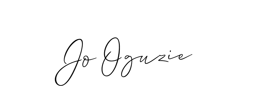 Similarly Allison_Script is the best handwritten signature design. Signature creator online .You can use it as an online autograph creator for name Jo Oguzie. Jo Oguzie signature style 2 images and pictures png