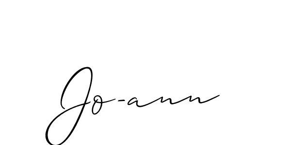 Make a short Jo-ann signature style. Manage your documents anywhere anytime using Allison_Script. Create and add eSignatures, submit forms, share and send files easily. Jo-ann signature style 2 images and pictures png