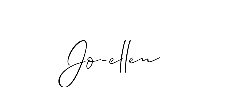 How to Draw Jo-ellen signature style? Allison_Script is a latest design signature styles for name Jo-ellen. Jo-ellen signature style 2 images and pictures png