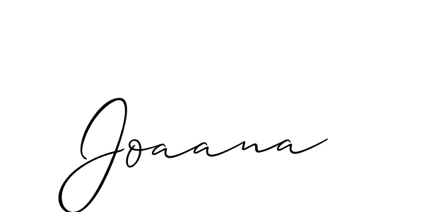 How to make Joaana signature? Allison_Script is a professional autograph style. Create handwritten signature for Joaana name. Joaana signature style 2 images and pictures png