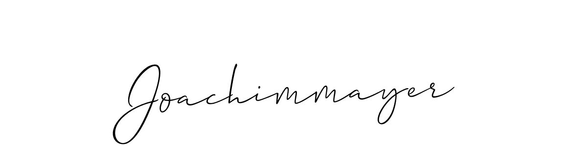 Create a beautiful signature design for name Joachimmayer. With this signature (Allison_Script) fonts, you can make a handwritten signature for free. Joachimmayer signature style 2 images and pictures png