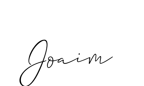 Make a beautiful signature design for name Joaim. With this signature (Allison_Script) style, you can create a handwritten signature for free. Joaim signature style 2 images and pictures png