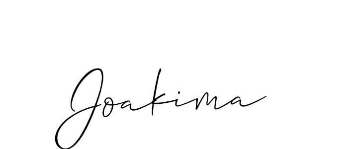 Make a beautiful signature design for name Joakima. With this signature (Allison_Script) style, you can create a handwritten signature for free. Joakima signature style 2 images and pictures png