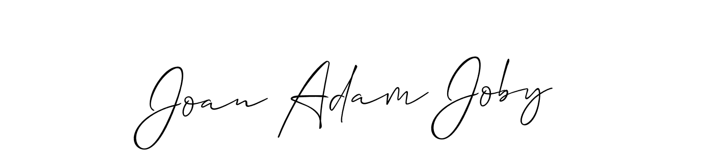 Design your own signature with our free online signature maker. With this signature software, you can create a handwritten (Allison_Script) signature for name Joan Adam Joby. Joan Adam Joby signature style 2 images and pictures png