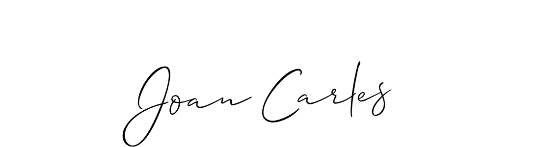 This is the best signature style for the Joan Carles name. Also you like these signature font (Allison_Script). Mix name signature. Joan Carles signature style 2 images and pictures png