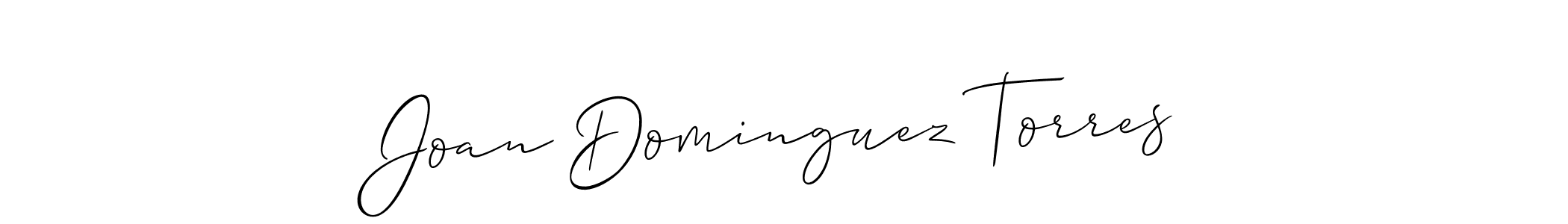 This is the best signature style for the Joan Dominguez Torres name. Also you like these signature font (Allison_Script). Mix name signature. Joan Dominguez Torres signature style 2 images and pictures png
