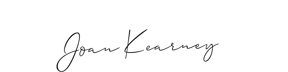 Joan Kearney stylish signature style. Best Handwritten Sign (Allison_Script) for my name. Handwritten Signature Collection Ideas for my name Joan Kearney. Joan Kearney signature style 2 images and pictures png