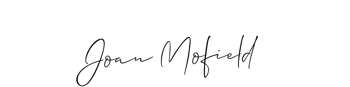 How to make Joan Mofield signature? Allison_Script is a professional autograph style. Create handwritten signature for Joan Mofield name. Joan Mofield signature style 2 images and pictures png