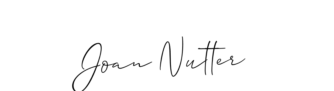 Also we have Joan Nutter name is the best signature style. Create professional handwritten signature collection using Allison_Script autograph style. Joan Nutter signature style 2 images and pictures png