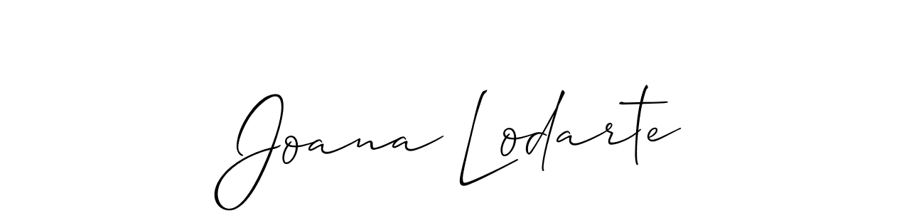 It looks lik you need a new signature style for name Joana Lodarte. Design unique handwritten (Allison_Script) signature with our free signature maker in just a few clicks. Joana Lodarte signature style 2 images and pictures png