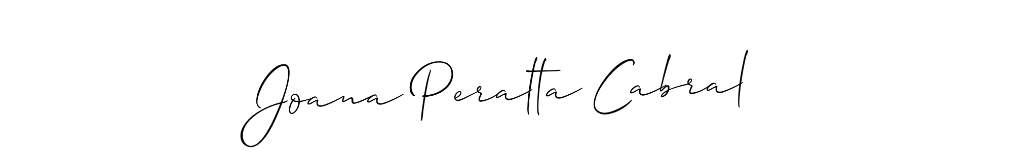 Create a beautiful signature design for name Joana Peralta Cabral. With this signature (Allison_Script) fonts, you can make a handwritten signature for free. Joana Peralta Cabral signature style 2 images and pictures png
