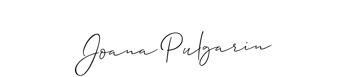 Also we have Joana Pulgarin name is the best signature style. Create professional handwritten signature collection using Allison_Script autograph style. Joana Pulgarin signature style 2 images and pictures png