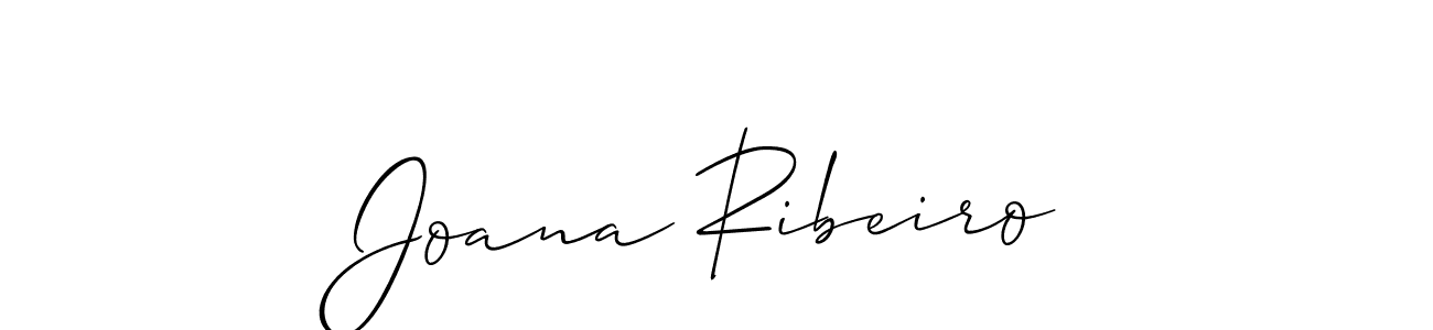 You should practise on your own different ways (Allison_Script) to write your name (Joana Ribeiro) in signature. don't let someone else do it for you. Joana Ribeiro signature style 2 images and pictures png