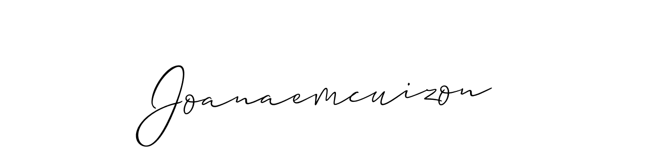 Also we have Joanaemcuizon name is the best signature style. Create professional handwritten signature collection using Allison_Script autograph style. Joanaemcuizon signature style 2 images and pictures png