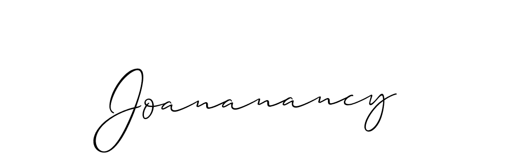 if you are searching for the best signature style for your name Joananancy. so please give up your signature search. here we have designed multiple signature styles  using Allison_Script. Joananancy signature style 2 images and pictures png