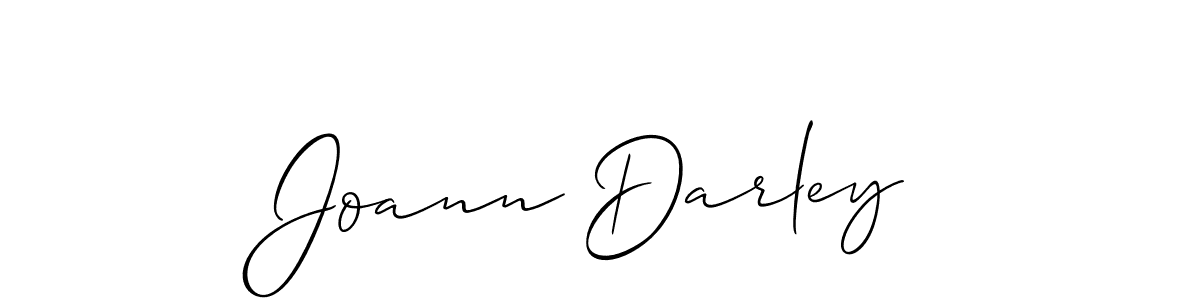 Use a signature maker to create a handwritten signature online. With this signature software, you can design (Allison_Script) your own signature for name Joann Darley. Joann Darley signature style 2 images and pictures png