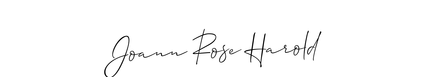 This is the best signature style for the Joann Rose Harold name. Also you like these signature font (Allison_Script). Mix name signature. Joann Rose Harold signature style 2 images and pictures png