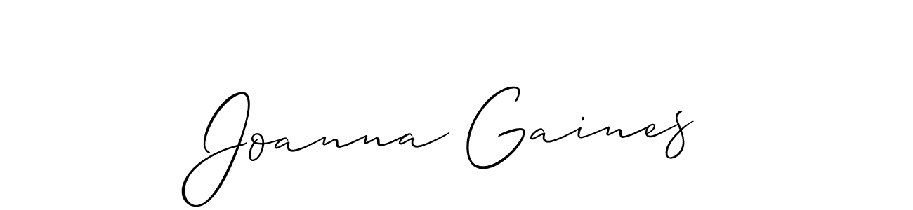 Also You can easily find your signature by using the search form. We will create Joanna Gaines name handwritten signature images for you free of cost using Allison_Script sign style. Joanna Gaines signature style 2 images and pictures png