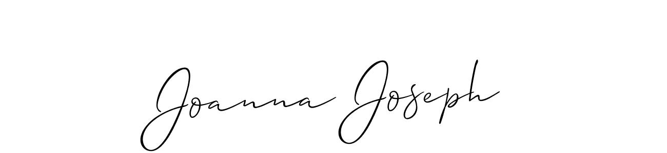 It looks lik you need a new signature style for name Joanna Joseph. Design unique handwritten (Allison_Script) signature with our free signature maker in just a few clicks. Joanna Joseph signature style 2 images and pictures png