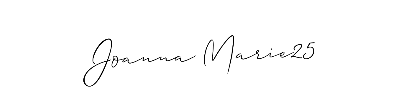 Joanna Marie25 stylish signature style. Best Handwritten Sign (Allison_Script) for my name. Handwritten Signature Collection Ideas for my name Joanna Marie25. Joanna Marie25 signature style 2 images and pictures png