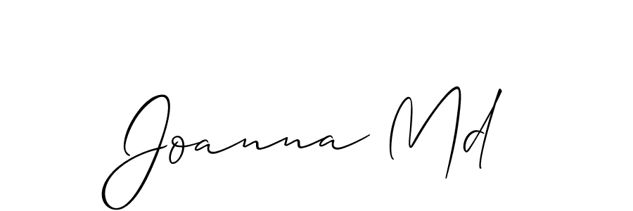 How to Draw Joanna Md signature style? Allison_Script is a latest design signature styles for name Joanna Md. Joanna Md signature style 2 images and pictures png