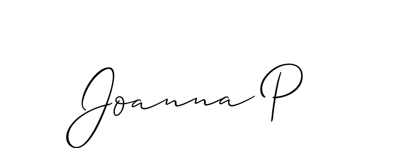 Check out images of Autograph of Joanna P name. Actor Joanna P Signature Style. Allison_Script is a professional sign style online. Joanna P signature style 2 images and pictures png